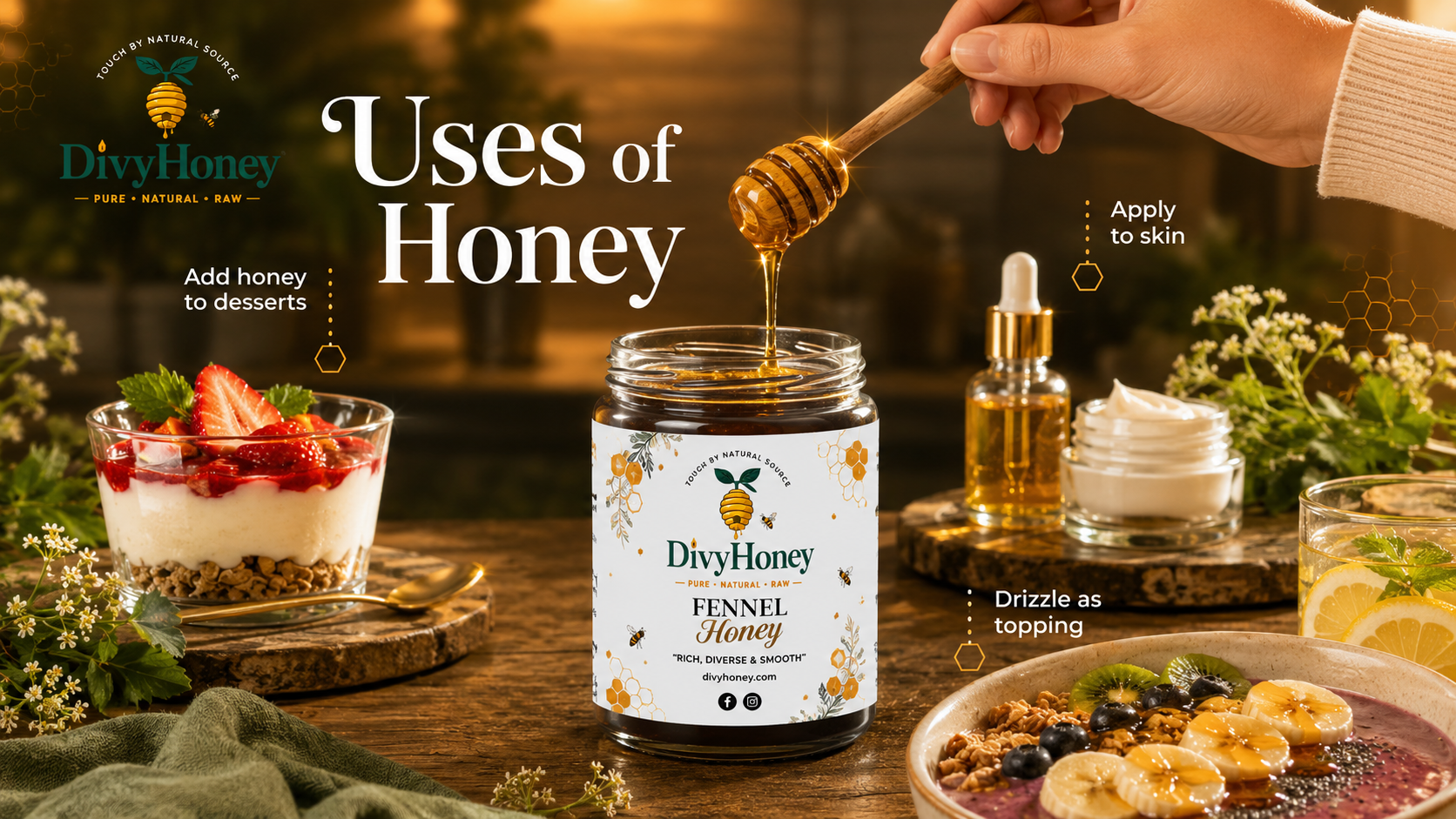 Uses of Honey - DivyHoney lifestyle guide