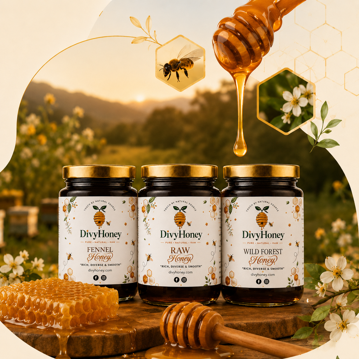 Divy Honey shop showcase